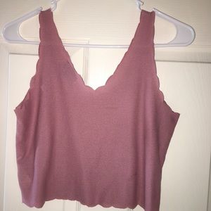 Topshop scallop top